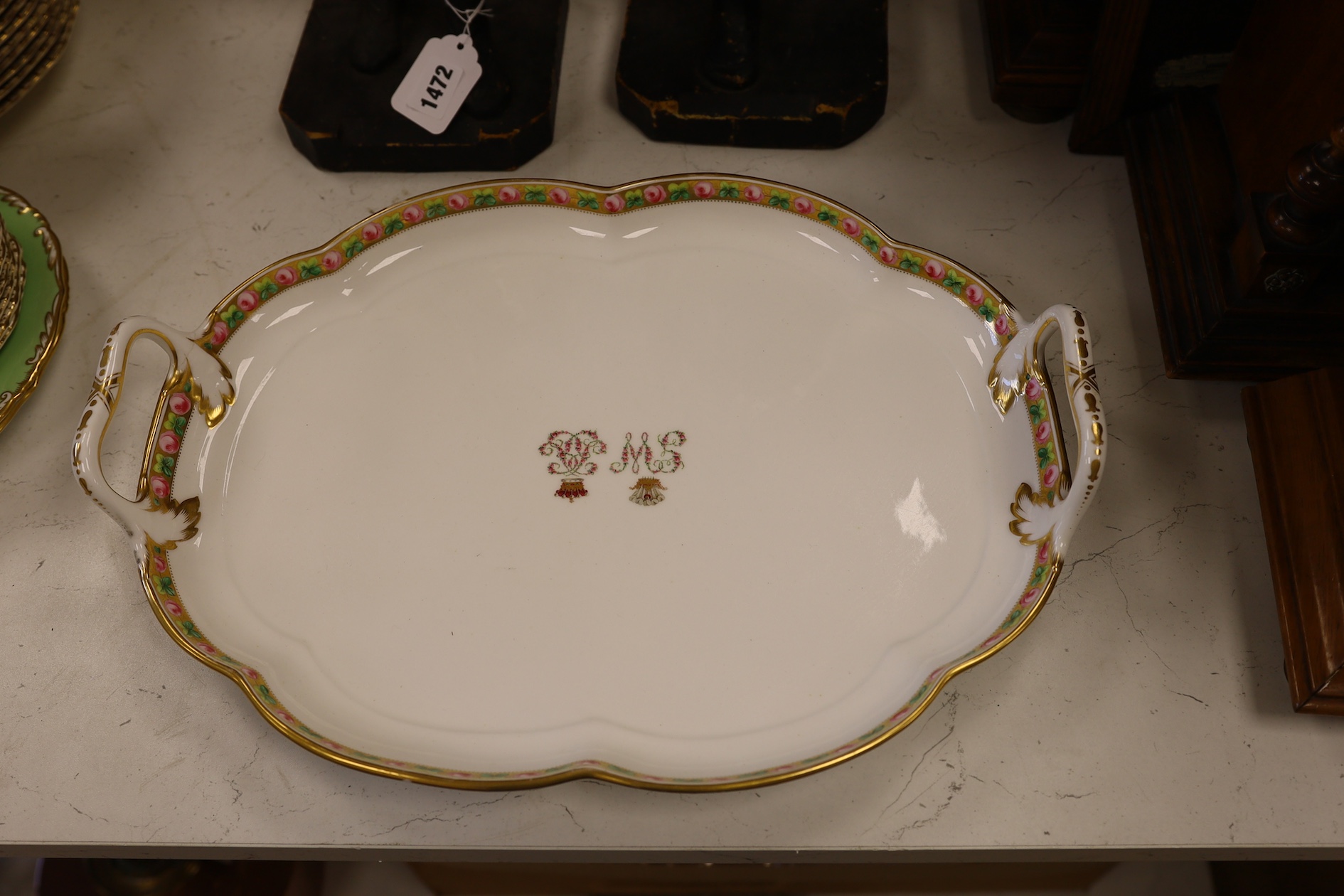 A Masons Patent Ironstone Part Dinner Service to include tureens, soup bowls and plates, largest 46cm wide. Condition - varies